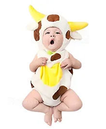 MOMISY Photography Photoshoot Props Cow for Newborn Baby Girl Boy Infant White Brown 0 to 12 Months