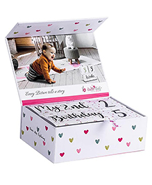 Butterthief Milestone Age Blocks to Capture Priceless Milestone Memorable Moments - White