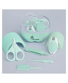 R for Rabbit Stylo Apple New Born Baby 5 in1 Nail Grooming Kit for Baby Manicure Set with Kids Nail Cutter,Tweezer, Filer, Ear Pick and Scissors (Green)