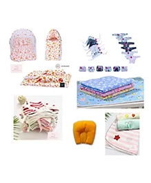 Fareto Just Born Baby Girl & Boy Daily Essential Hospital Kit,Multicolor