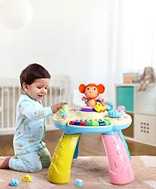 Babyhug Premium Musical Activity Table| Multi Activity Play Table for 1 Year+ Toddlers| Early Learning & Educational Toy with Shapes, Numbers, Colors & Sound| Best Birthday Gift| BIS Certified