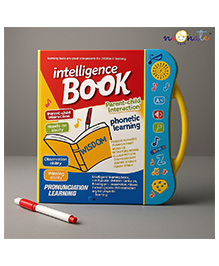 NeonateCare Intelligence Book  Interactive Book Musical English Educational Phonetic Learning Book for Kids Toddlers 123 E Learning Kids Activity Notebook