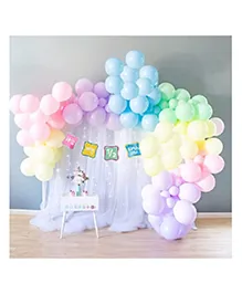 Special You Half Birthday Decoration DIY Combo Kit Pastel Theme with Half Birthday Banner Pink- Pack of 59 Items