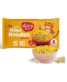 Slurrp Farm No MSG Not Fried Instant Noodles Magic Masala Not Fried Millet Noodles - 240 g