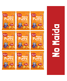 Slurrp Farm Mighty Jowar & Cheddar Cheese Puffs Pack of 9- 20 g each