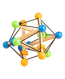 Curious Cub Geometric Rattle-Multi Colour