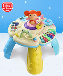 Play Nation Premium Musical Activity Table| Multi Activity Play Table for 1 Year+ Toddlers| Early Learning & Educational Toy with Shapes, Numbers, Colors & Sound| Best Birthday Gift| BIS Certified