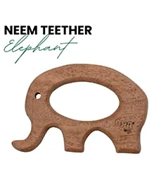OpaToys Natural Wooden Neem Teether Elephant For 0 to 24 Months Babies (1 Pieces)