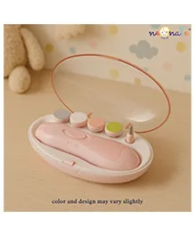 NeonateCare Baby Nail Clippers Safe for Newborn Toddler Toes Fingernails Care Trim Kit 6 Grinding Heads- Pink nail trimmer