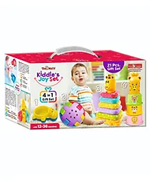 Toymate Kidle's Joy Stacking Toys 4 in 1 Gift Set Multicolour - 15 Pieces
