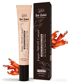 Nat Habit Under Eye Cream For Fine Lines, Puffiness, Wrinkles & Dark Circles For Men & Women - 20gm