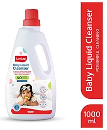 LuvLap Baby Liquid Cleanser 1000ml, For Cleaning Feeding Bottles, Cutlery, Toys, Fruits & Vegetables, Kills 99.9% Germs, pH Balanced, Clear