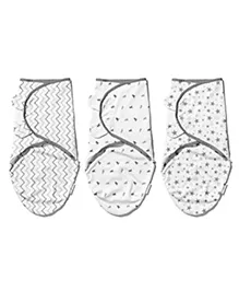 Infancy Dreams Baby Cotton Swaddle Wraps - Grey Edition