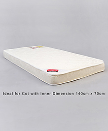 Babyhug High Density Soft Foam Baby Mattress Floral Print - Off White