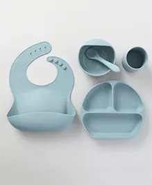 Silicone Feeding Set - Blue