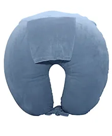 VOIDROP Baby Breast Feeding Pillow, Nursing Pillow U Shaped Pillow Helper for Mother and Baby Pillow with Detachable Cover Cotton Pack of 1 Blue (55L x 60W x 8H Centimeters)