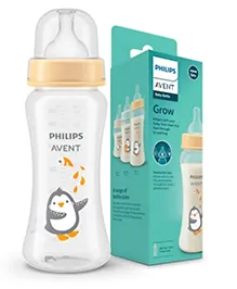Philips Avent Grow Anti-Colic 330ml Baby Feeding Bottle (Penguin with Fishes) | Ideal for 6months+ | Pack of 1