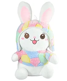Ultra Smiling Rainbow Baby Bunny Stuffed Soft Plush Kids Animal Toy 10 Inch Multicolor