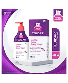 Torrent Pharma Tedibar Rich Moisturising Baby Body Wash 400ml with Skin Friendly PH | 100% Soap & Alkali Free | Prevents Dryness & Rashes | Dermatologically Test - By Torrent Pharma