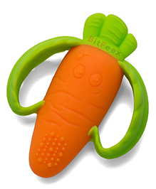 BitFeex Silicone carrot teether BPA Free Teether Pack of 1 - Multicolour