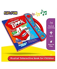 KIDS FUN Toys&nbsp;Intelligence Reading & Interactive Learning Sound E book For Kids Electronic Intelligent Book With Fun Activities Clear Voice Touch Sensors Multicolor -English Color May Vary