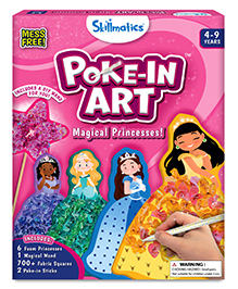 Skillmatics Art & Craft Activity - Poke-in Art Magical Princesses, Mess-Free Art for Kids, Craft Kits, DIY Activity, Gifts for Girls & Boys Ages 4, 5, 6, 7, 8, 9