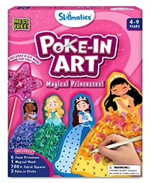 Skillmatics Art & Craft Activity - Poke-in Art Magical Princesses, Mess-Free Art for Kids, Craft Kits, DIY Activity, Gifts for Girls & Boys Ages 4, 5, 6, 7, 8, 9