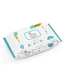 R For Rabbit Feather Aqua Baby Wipes Combo Pack Of 78 Units | Pure Water Wet Wipes for Babies With Lid (Pack of 1)