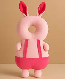 NeonateCare Baby Head Protector Cushion Backpack for Crawling-Baby Head Protection Pillow with Chest Strap Adjustuble- (Pink Rabbit Head Protector)
