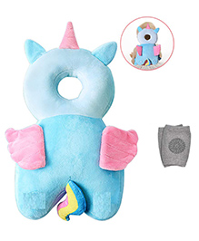 NeonateCare Baby head protector cushion Baby arm and head protector head safety with Knee Pads- (Unicorn Head protector + Knee Pads)