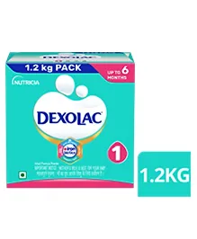 Dexolac Infant Formula Baby Milk Powder 1.2 kg - Stage 1 (0 - 6 Months)