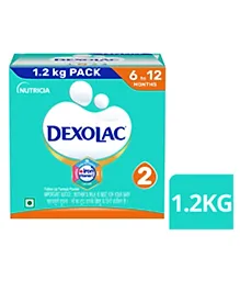 Dexolac Infant Formula Baby Milk Powder 1.2 kg - Stage 2 (6 - 12 Months)