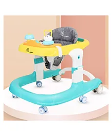 R for Rabbit Little Feet Sportz Baby Walker for Kids to 9 to 18 Months for boy Girl Push Activity Walker with Music |(Green Yellow)