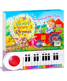 Nursery Rhymes Sound Book: Sing Along, Read and Play with Keyboard Sound Book (Dark Blue)