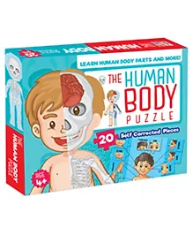 Hello Friend Books Early Learning Puzzles: The Human body- Fun and Easy Jigsaw Puzzle with 20 Puzzle Pieces to Learn Human Body Parts for Children