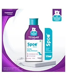 Torrent Pharma Spoo gentle baby shampoo 125ml No Tears  Gentle on Scalp  No. 1 Pediatrician Prescribed Anti Seborrheic Shampoo- By Torrent Pharma