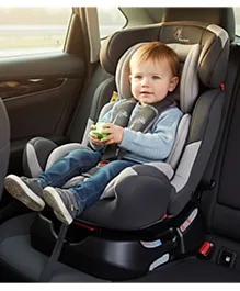 R for Rabbit Convertible Baby Car Seat Jack N Jill Grand Innovative ECE R44/04 Safety Certified Car Seat for Kids of 0 to 7 Years Age with 3 Recline Position (Grey)