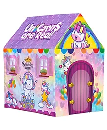 Fiddlerz Hut Type Kids Toys Jumbo Size Play Tent House for Boys and Girls Unicorn Queen - Multicolour