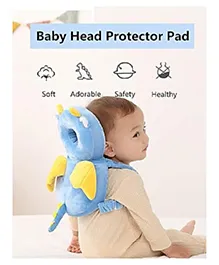 NeonateCare Baby Head Protector Backpack Baby Backpack Head Protection Pillow Toddler Walking Head Protector Baby Head Pillow( Blue feather)