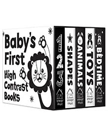 Baby's First High-Contrast Board Books Boxed Set  Pack of 5 - English