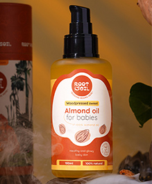 ROOT and SOIL Wood-pressed sweet almond oil for babies (0+ months) - 100 ml