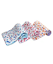 Vparents Preemiee New Born Baby Godadi Soft Cotton Baby Godadi Baby Bed|Crib Sheet bedding set Blue pink and Orange