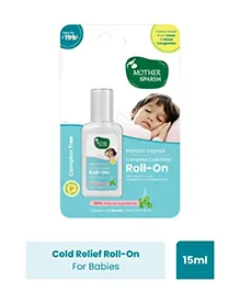 Mother Sparsh Baby Natural Vapour Complete Cold Relief Roll-On With Thymol Crystal Eucalyptus Oil & Peppermint Oil - 15 ml