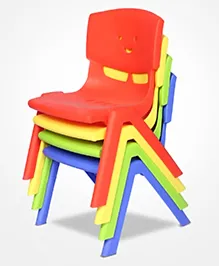 Toy Plus Kids Smiley Chair Set of 4 - Assorted Color