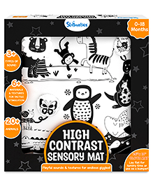 Skillmatics High Contrast Sensory Cloth Mat for Babies & Infants - Newborn Visual Stimulation, Observation Skills, Gifts for 0 to 18 Months