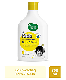 Mother Sparsh Baby Kids Hydrating Bubble Bath & Wash Blueberry Body Wash with Tear Free Formula & Oatmeal Extract - 300 ml