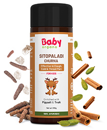 Babyorgano Sitopaladi Churna Ayurvedic Remedy for Cough & Cold - 100g