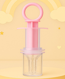 The Cheeky Kidzz Multi-Functional Baby Smart Medicine Needle Feeder Squeeze Medicine Dropper (PINK)