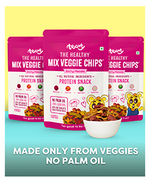 Troovy&nbsp;Healthy Snacks For Kids | Rainbow of Real Veggies Chips (beetroot, spinach and carrot) | Tasty & Protein Rich | No Junk | No Chemicals & Trans Fats | (Pack of 3, 70g per pack)