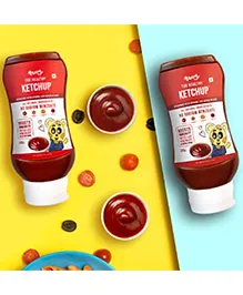 Troovy Healthy Tomato Sauce | 100% Chemical Free | No Preservatives | No Processed Sugar | No MSG | No Sodium Benzoate | All Natural Ingredients | Contains Minerals like Iron | Pack of 2 (2 X 340gm)